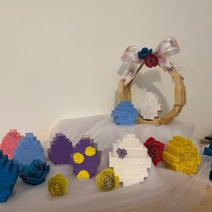 Easter basket with eggs